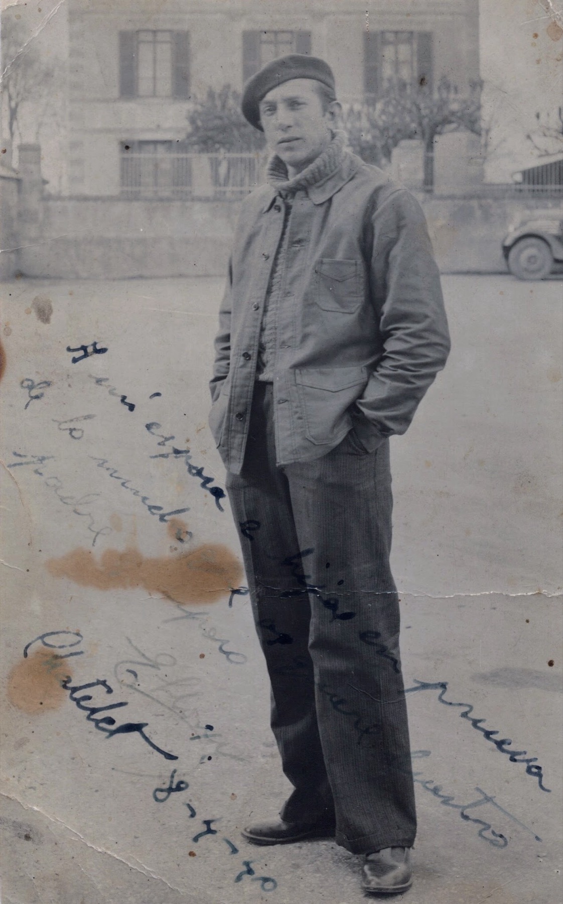 Emilio Llorens Caballer aux Écrennes en 1942